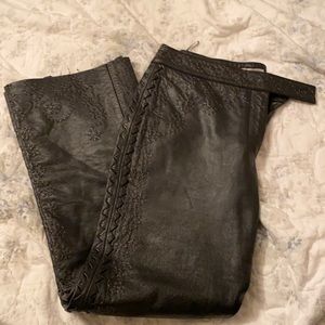 Philosophy leather pants!